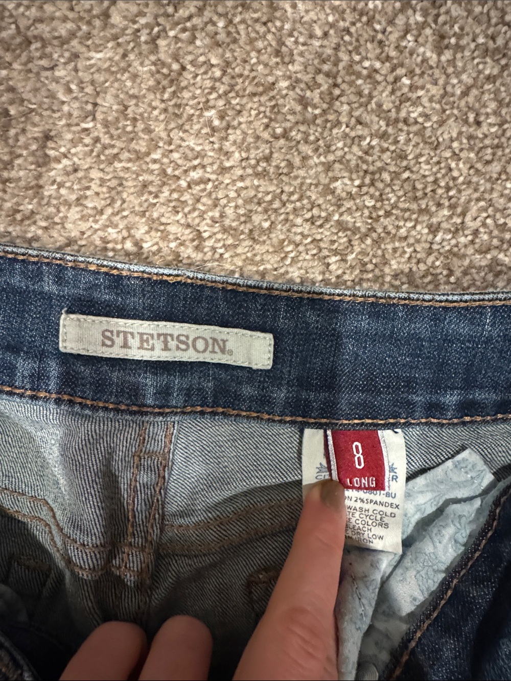 Women’s Stetson City Trousers - Size 8 Long - Picture 3 of 3